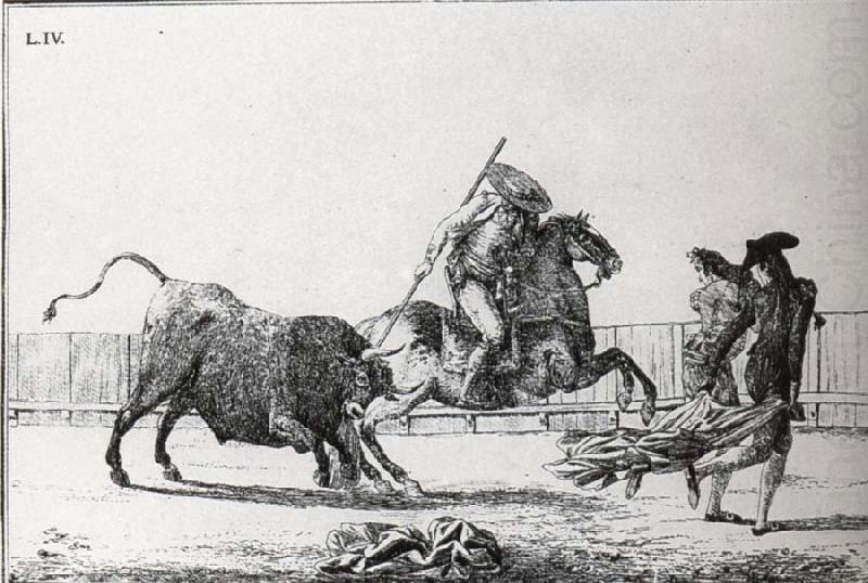 Francisco Goya Desgracias acaecidas en el tendido de la plaza de Madrid china oil painting image